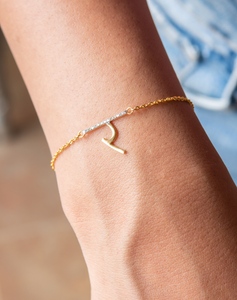 Diamond Letter Bracelet - STAC Fine Jewellery