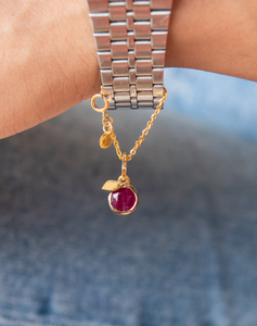 Ruby birthstone jewelry set deals