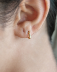 Buy VACRONA Spike Huggie Hoop Earrings for Women 18k Gold Plated Small  Geometric Earrings at Amazonin