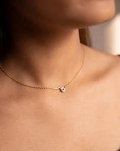 Mini Evil Eye Round Necklace - STAC Fine Jewellery