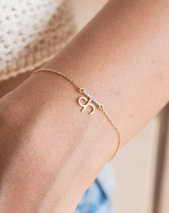 Diamond Letter Bracelet - STAC Fine Jewellery