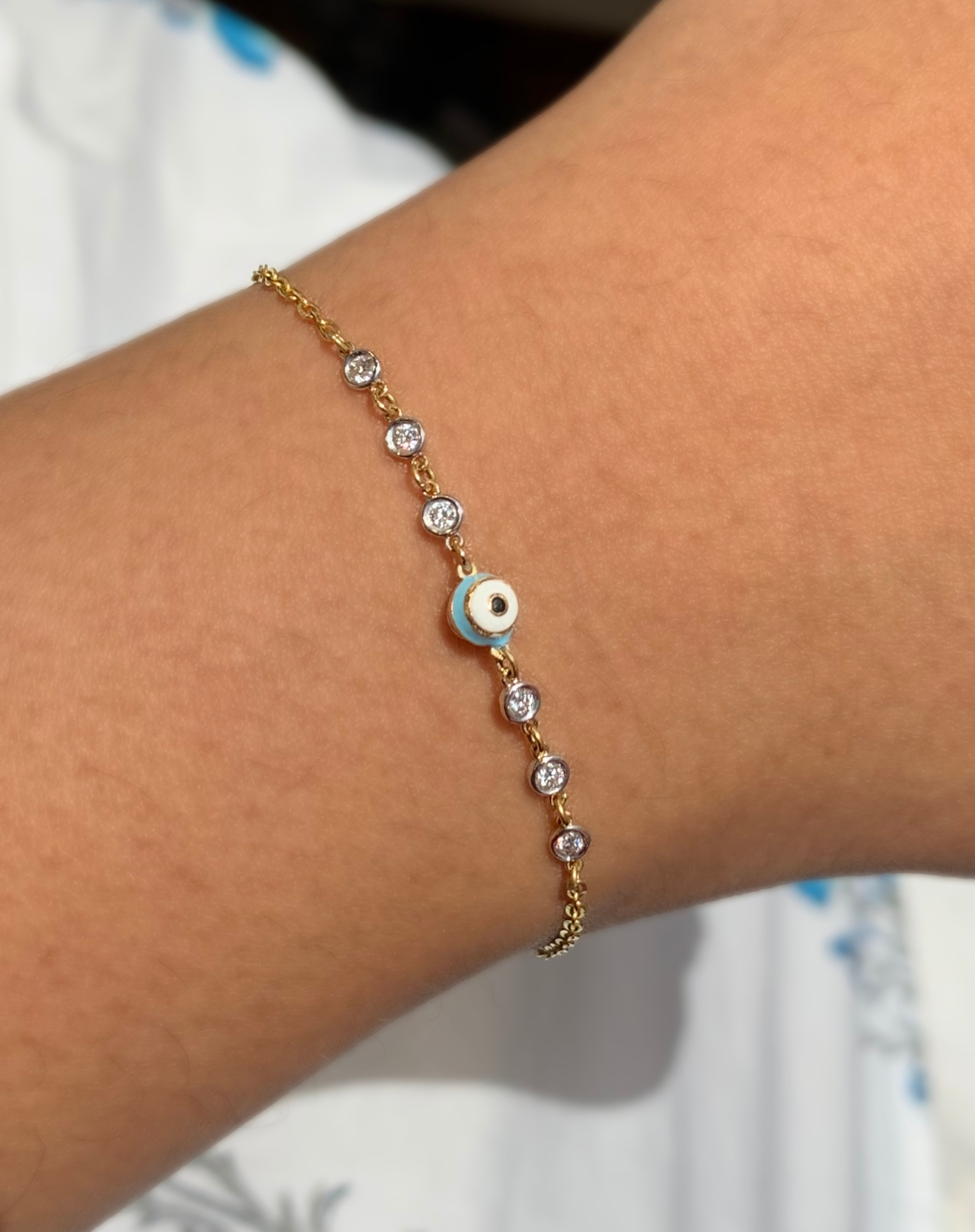 Round Evil Eye Bracelet Online In India | STAC Fine Jewellery