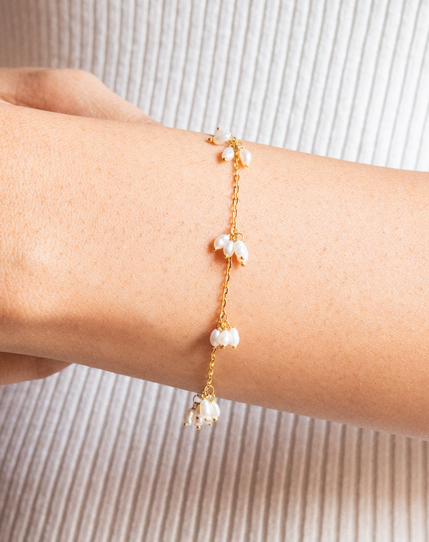Pearl bracelet outlet gold