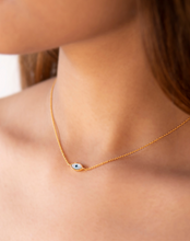 Load image into Gallery viewer, Mini Evil Eye Marquise Necklace - STAC Fine Jewellery