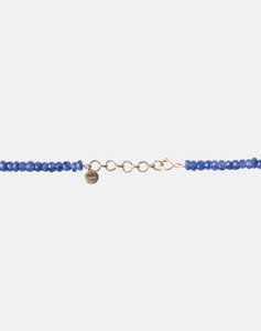 Beaded Blue Sapphire Necklace, Virgo - STAC Fine Jewellery