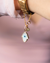 Load image into Gallery viewer, Evil Eye Charm Pendant - Hamsa Hand - STAC Fine Jewellery