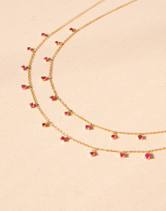 Ruby Shape Necklace - STAC Fine Jewellery