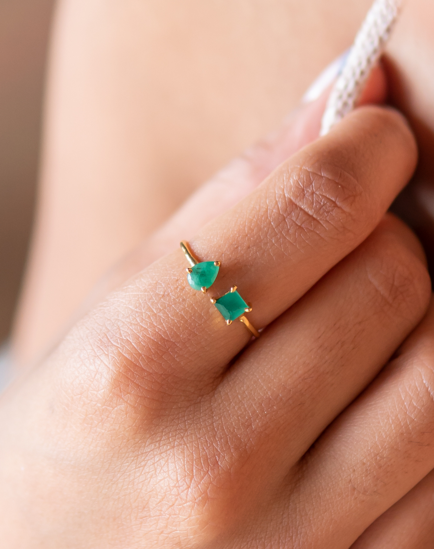 Emerald Gap Ring - STAC Fine Jewellery