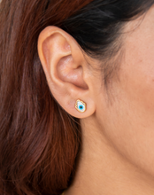 Load image into Gallery viewer, Mini Hamsa Stud Earrings - STAC Fine Jewellery