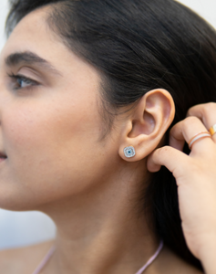 Mini Clover Diamond Stud Earrings - STAC Fine Jewellery