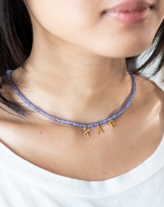 Beaded Tanzanite Necklace, Sagittarius - STAC Fine Jewellery