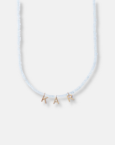 Beaded Aquamarine Necklace, Pisces - STAC Fine Jewellery