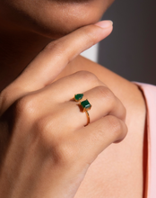 Load image into Gallery viewer, Emerald Gap Ring - STAC Fine Jewellery