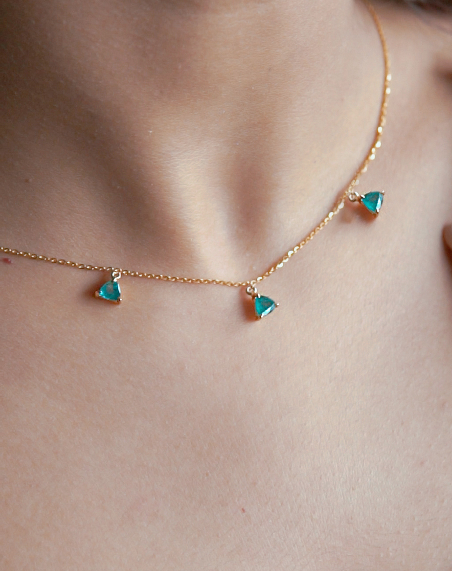 Scattered Trillion Necklace - STAC Fine Jewellery
