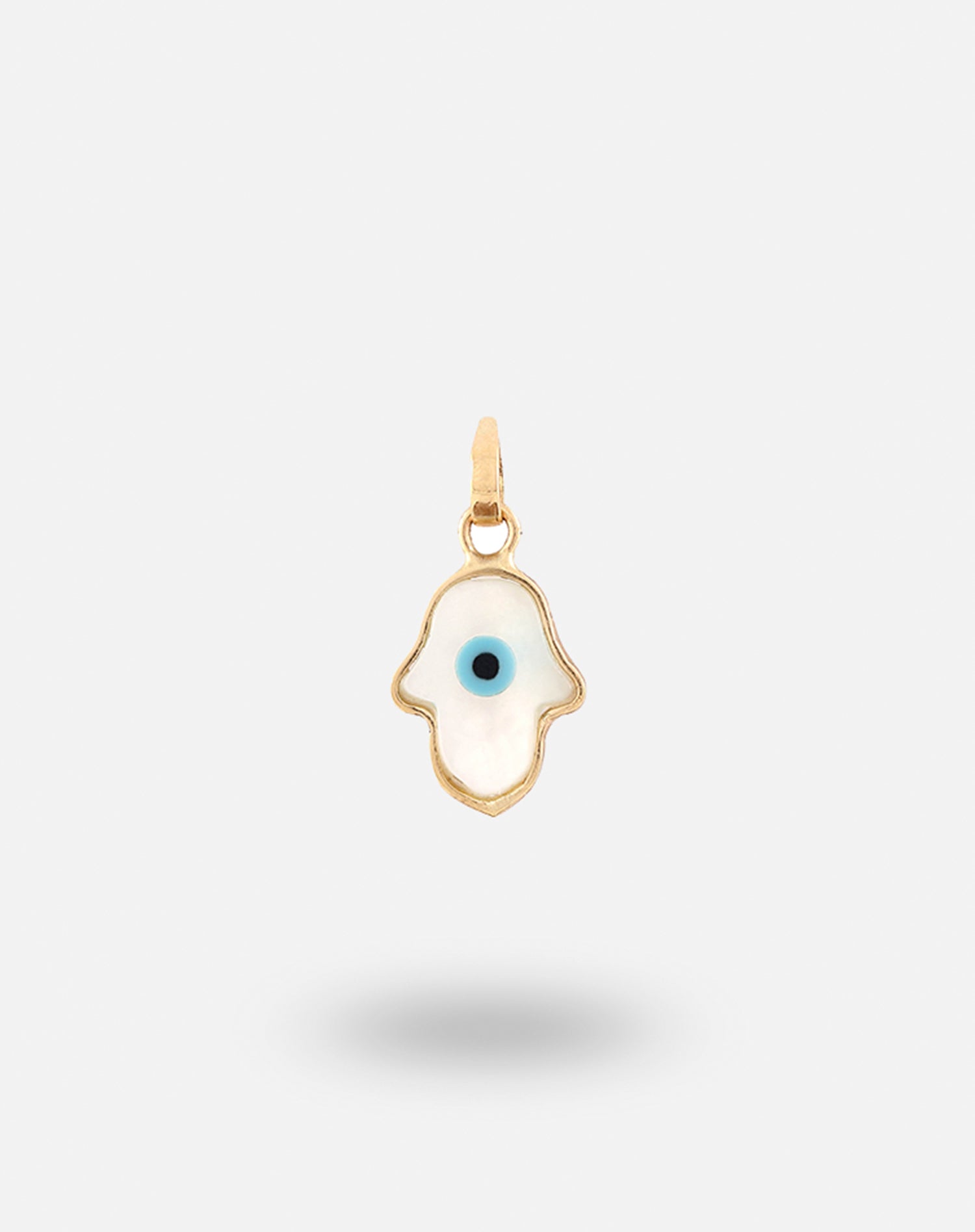 Hamsa Hand With Evil Eye Charm Gold Charms Online STAC Fine