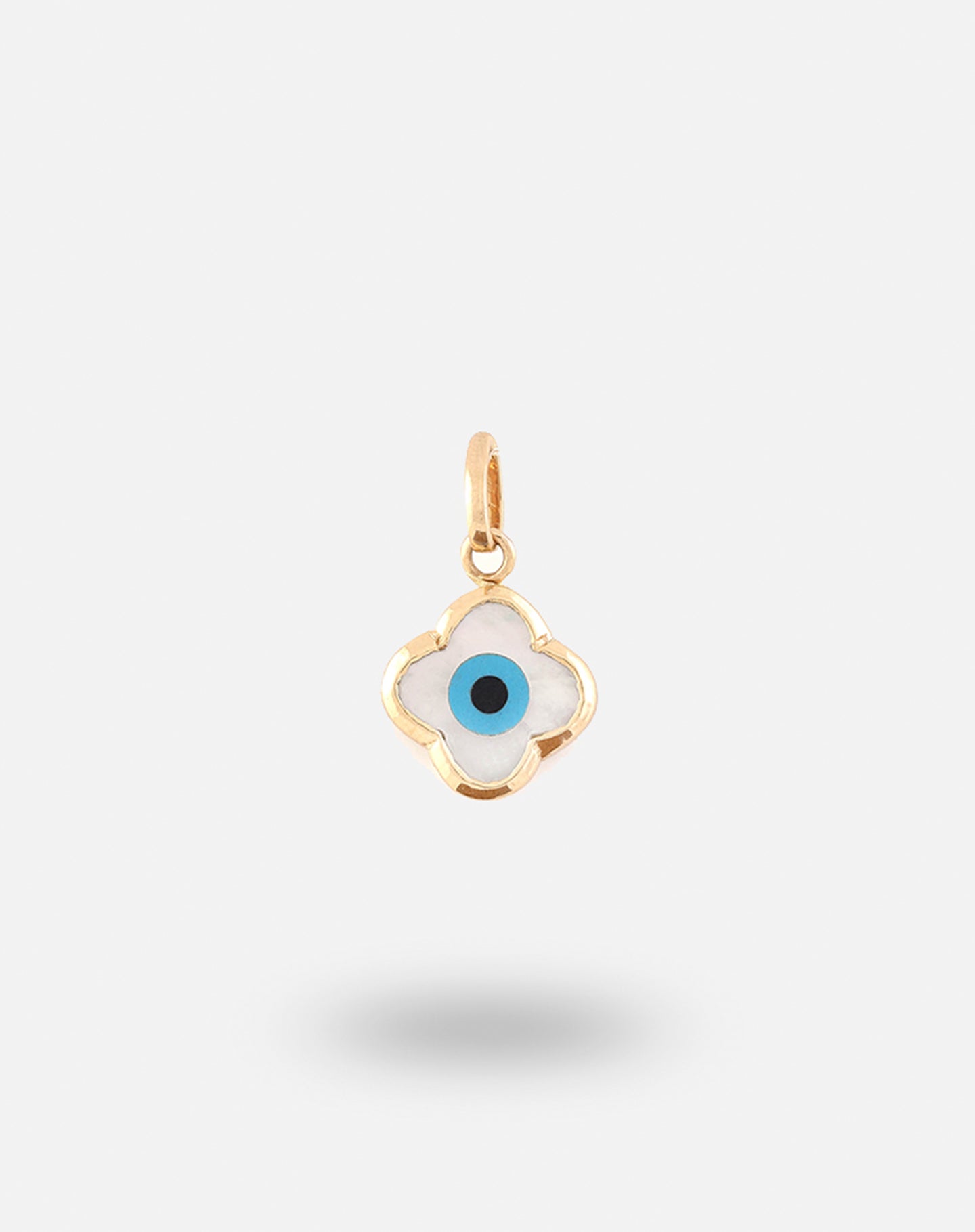 Evil Eye Charm Pendant - Clover - STAC Fine Jewellery