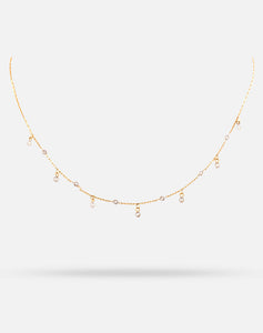 Scattered Diamond Necklace