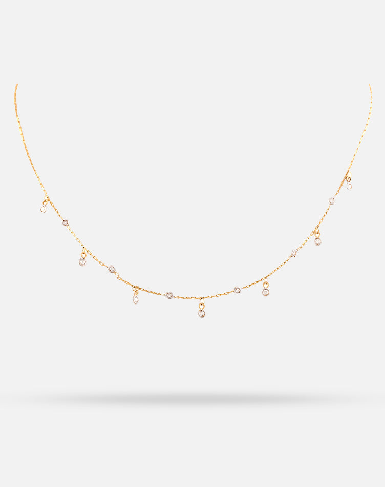 Scattered Diamond Necklace