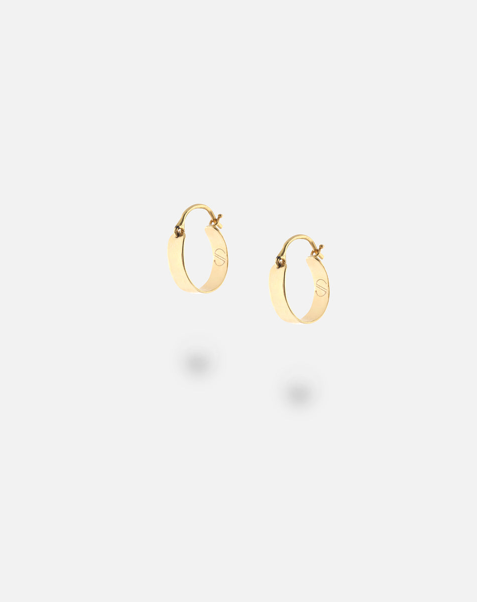 Burton Stud Mini Hoops Gold main image 1