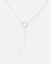 Load image into Gallery viewer, Pearl Circle Lariat Necklace - STAC Fine Jewellery