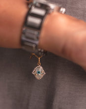 Load image into Gallery viewer, Evil Eye Charm Pendant - Hamsa Hand with Diamonds - STAC Fine Jewellery