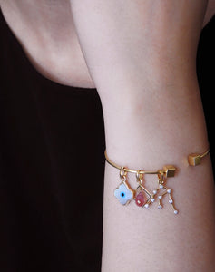 Evil Eye Charm Pendant - Clover - STAC Fine Jewellery