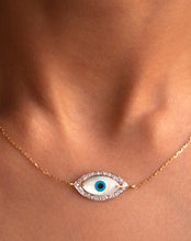 Load image into Gallery viewer, Marquise Evil Eye Diamond Necklace - STAC Fine Jewellery