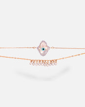 Load image into Gallery viewer, Hamsa Hand Evil Eye Bracelet with both Diamonds - STAC Fine Jewellery