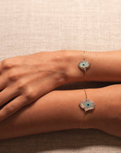 Load image into Gallery viewer, Hamsa Hand Evil Eye Diamond Bracelet - Bold - STAC Fine Jewellery
