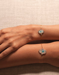 Hamsa Hand Evil Eye Diamond Bracelet - Bold - STAC Fine Jewellery