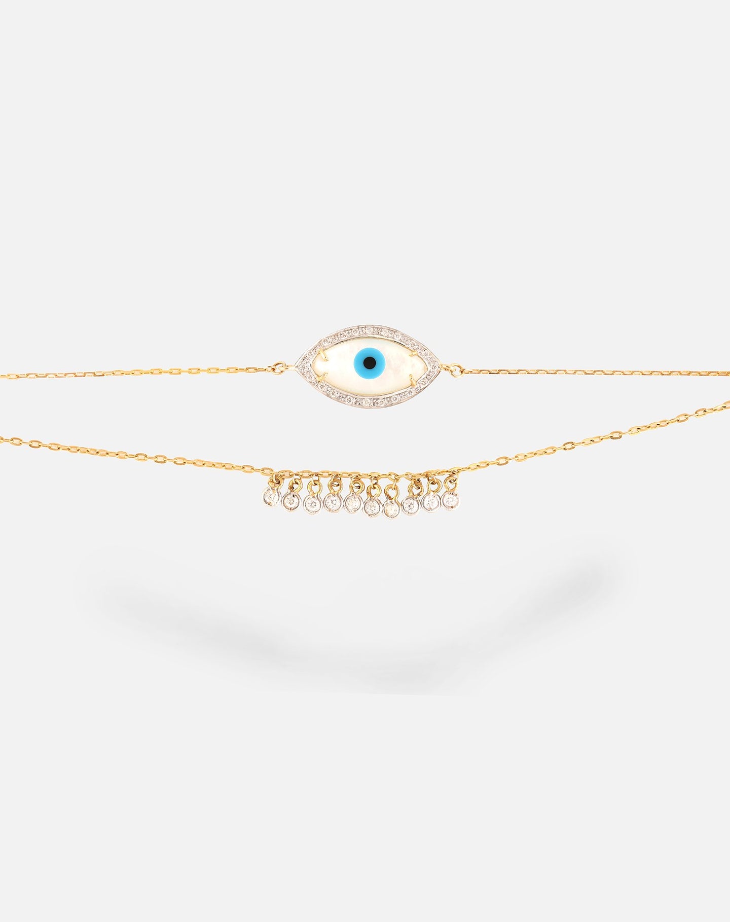 Marquise Evil Eye Bracelet with Both Diamonds - STAC Fine Jewellery