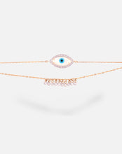 Load image into Gallery viewer, Marquise Evil Eye Bracelet with Both Diamonds - STAC Fine Jewellery