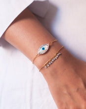Load image into Gallery viewer, Marquise Evil Eye Bracelet with Both Diamonds - STAC Fine Jewellery