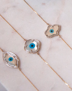 Marquise Evil Eye Diamond Bracelet  - Bold - STAC Fine Jewellery