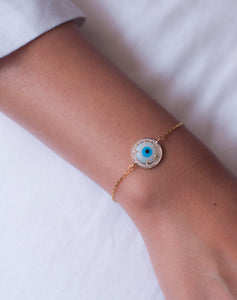 Round Evil Eye Diamond Bracelet - STAC Fine Jewellery