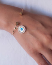 Load image into Gallery viewer, Evil Eye Charm Pendant - Round with Diamonds - STAC Fine Jewellery