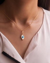 Load image into Gallery viewer, Evil Eye Charm Pendant – Marquise - STAC Fine Jewellery