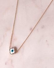 Load image into Gallery viewer, Clover Evil Eye Diamond Necklace - STAC Fine Jewellery