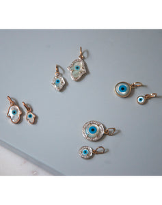 Evil Eye Charm Pendant - Hamsa Hand Small - STAC Fine Jewellery