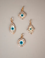 Load image into Gallery viewer, Evil Eye Charm Pendant - Round with Diamonds - STAC Fine Jewellery