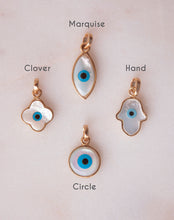 Load image into Gallery viewer, Evil Eye Charm Pendant - Clover - STAC Fine Jewellery