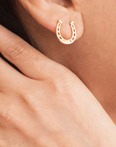 Horseshoe Stud Earrings - STAC Fine Jewellery