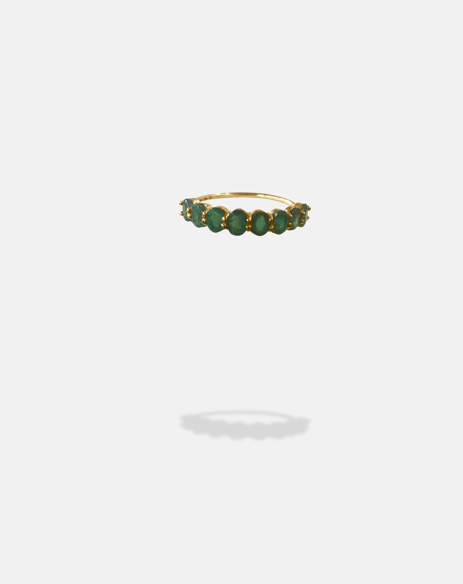 Oval Shaped Emerald Ring Vintage Halo Wedding Ring – SHINE JEWEL