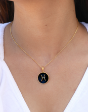 Load image into Gallery viewer, Pisces Enamel Zodiac Pendant
