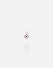 Load image into Gallery viewer, Evil Eye Charm Pendant - Clover with Diamonds Small - STAC Fine Jewellery