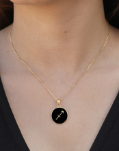 Load image into Gallery viewer, Sagittarius Zodiac Enamel Pendant