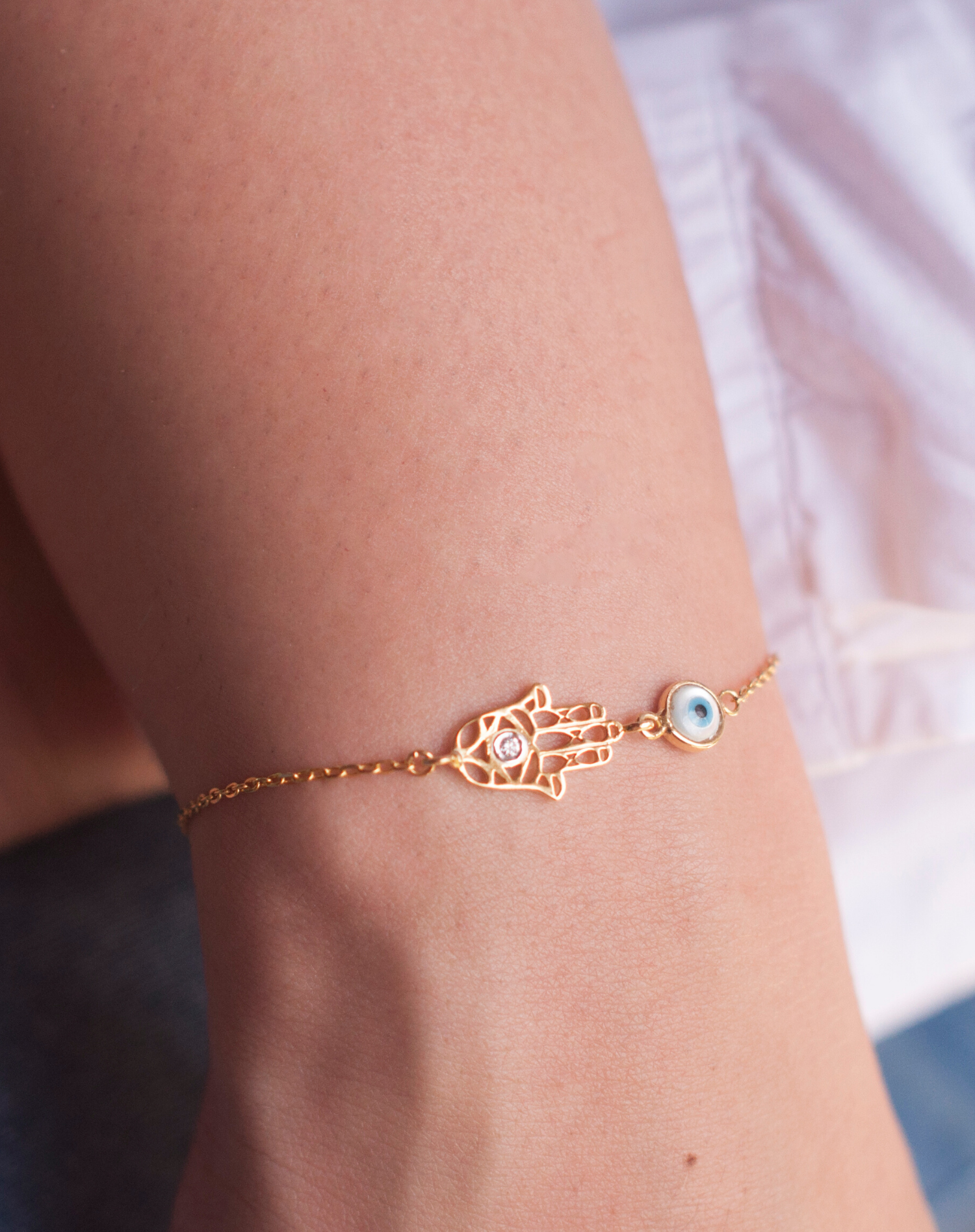 The Hamsa Hand Bracelet | BlueStone.com