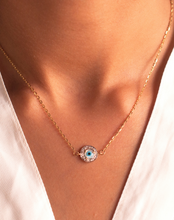 Load image into Gallery viewer, Mini Evil Eye Round Diamond Necklace - STAC Fine Jewellery