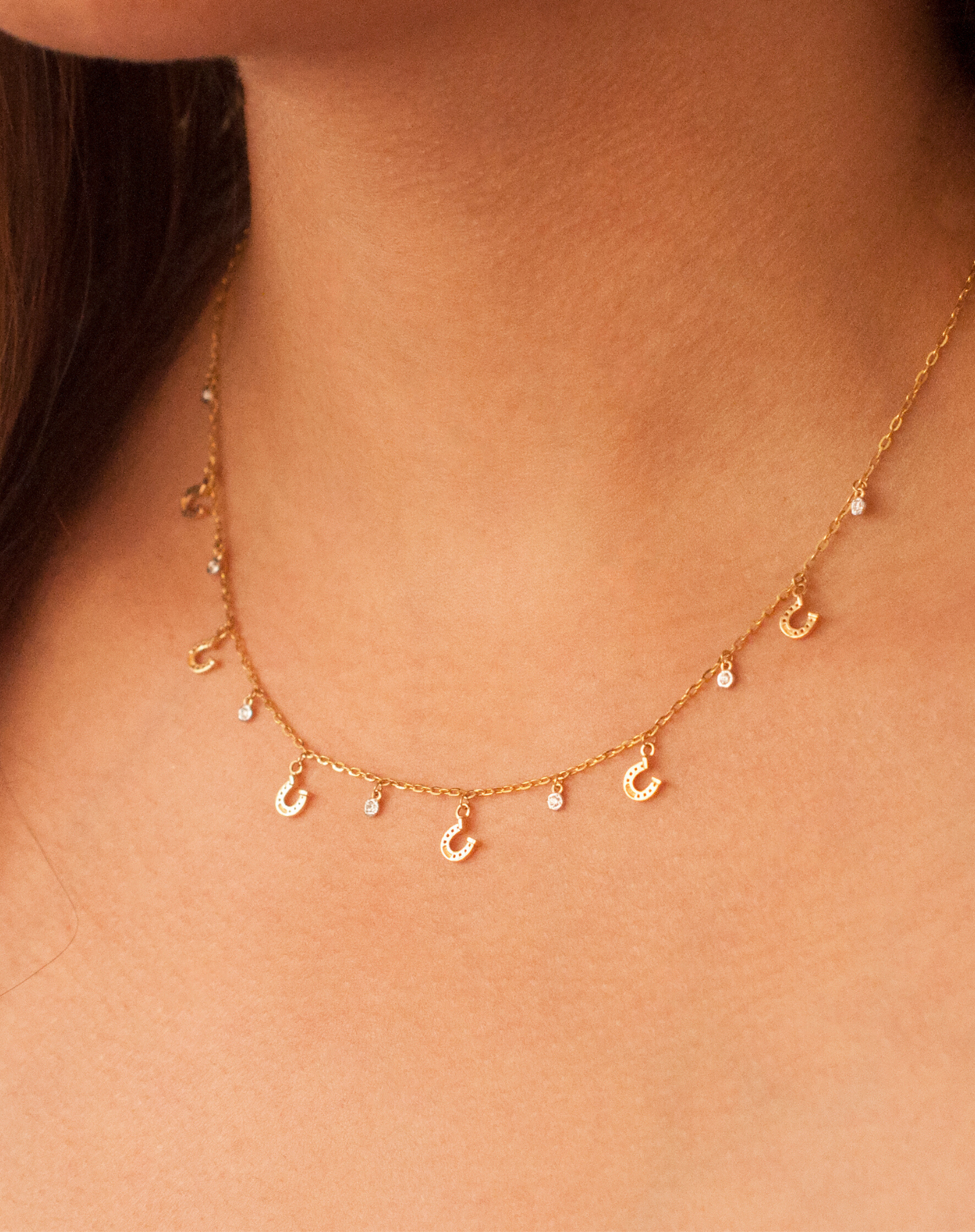 Scattered Horseshoe Diamond Necklace - STAC Fine Jewellery