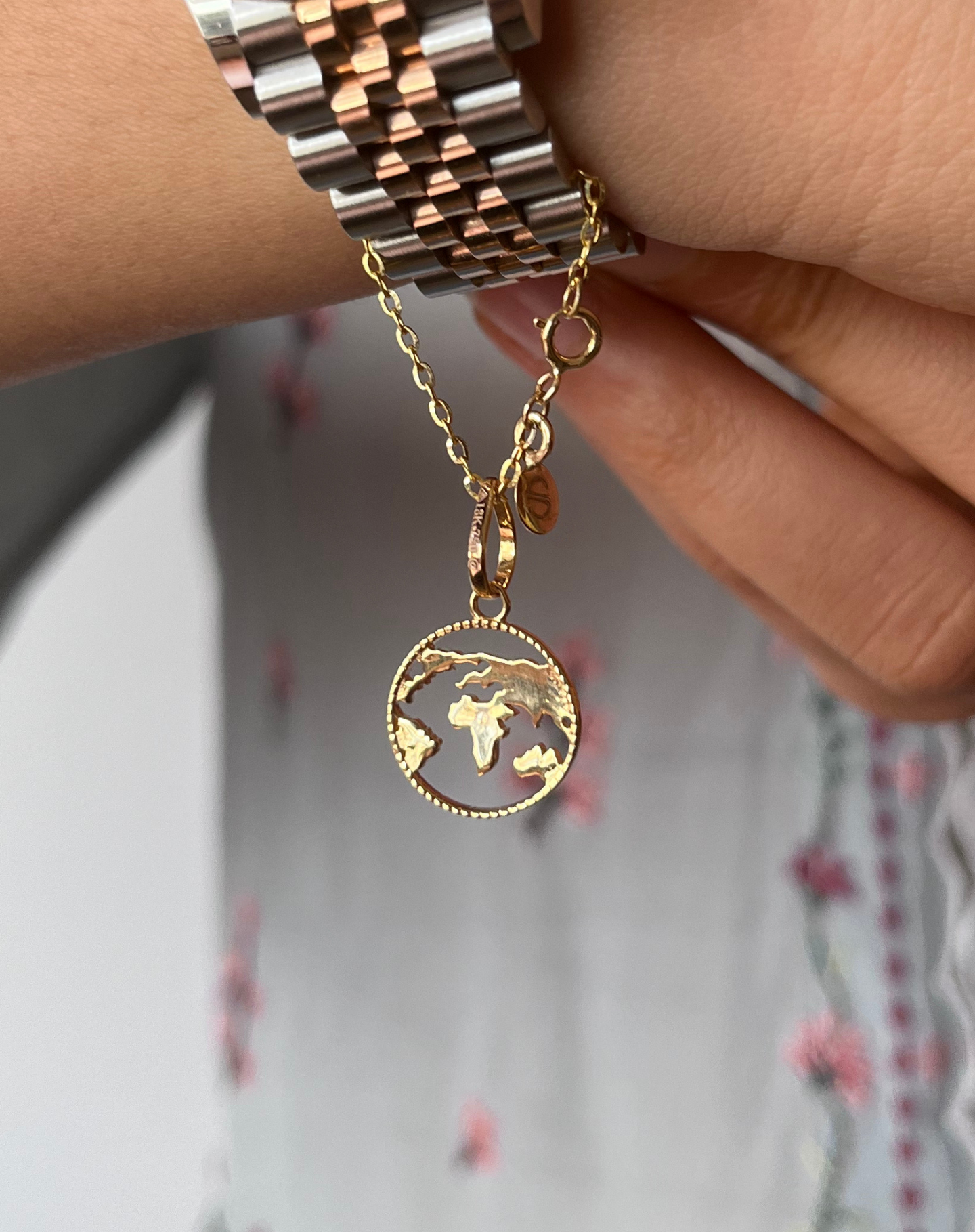 Chain and hot sale charm set